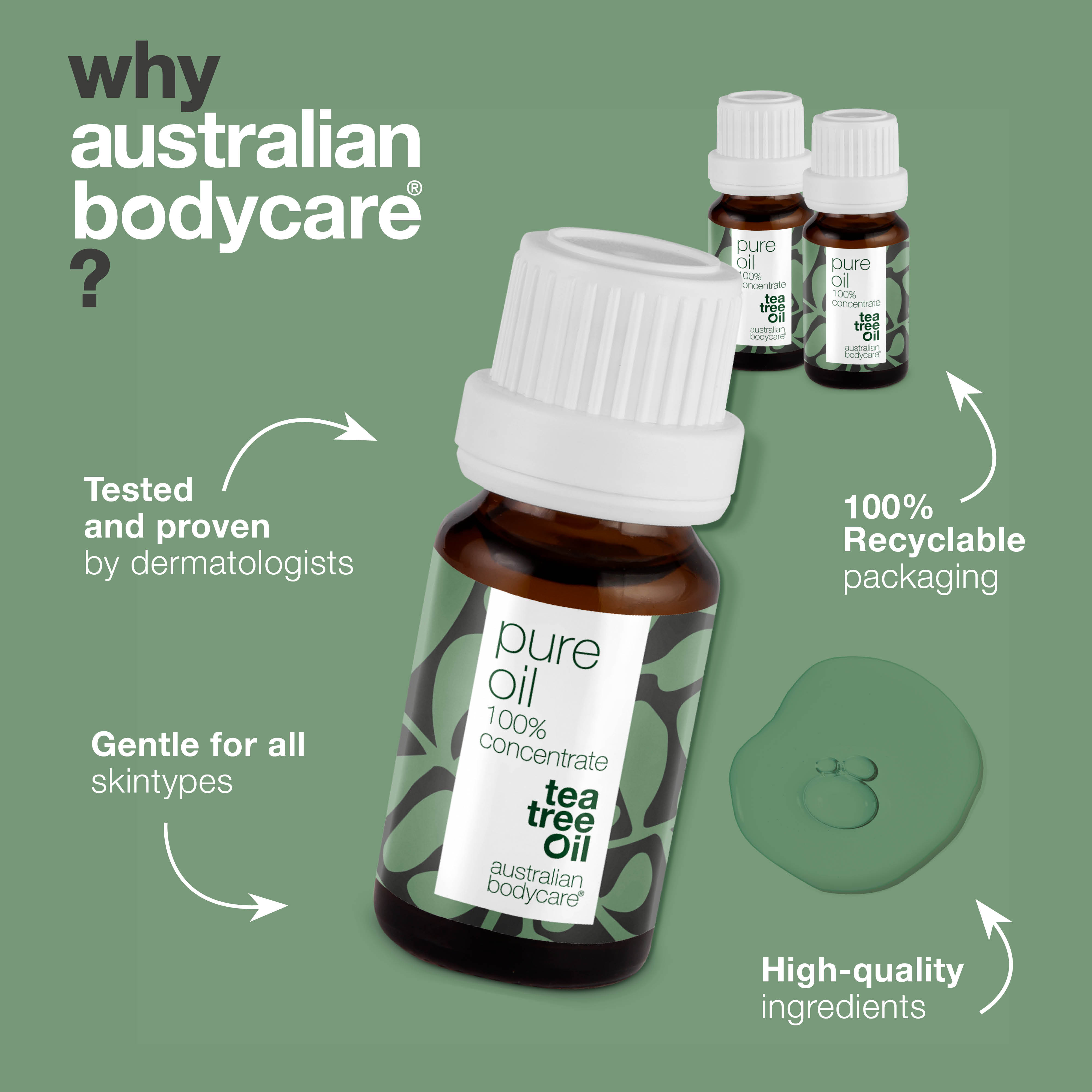 Cilt sorunları için 3 x XL 30 ml Çay Ağacı Yağı — Avustralya’dan %100 konsantre ve seyreltilmemiş çay ağacı yağı 3’lü paket