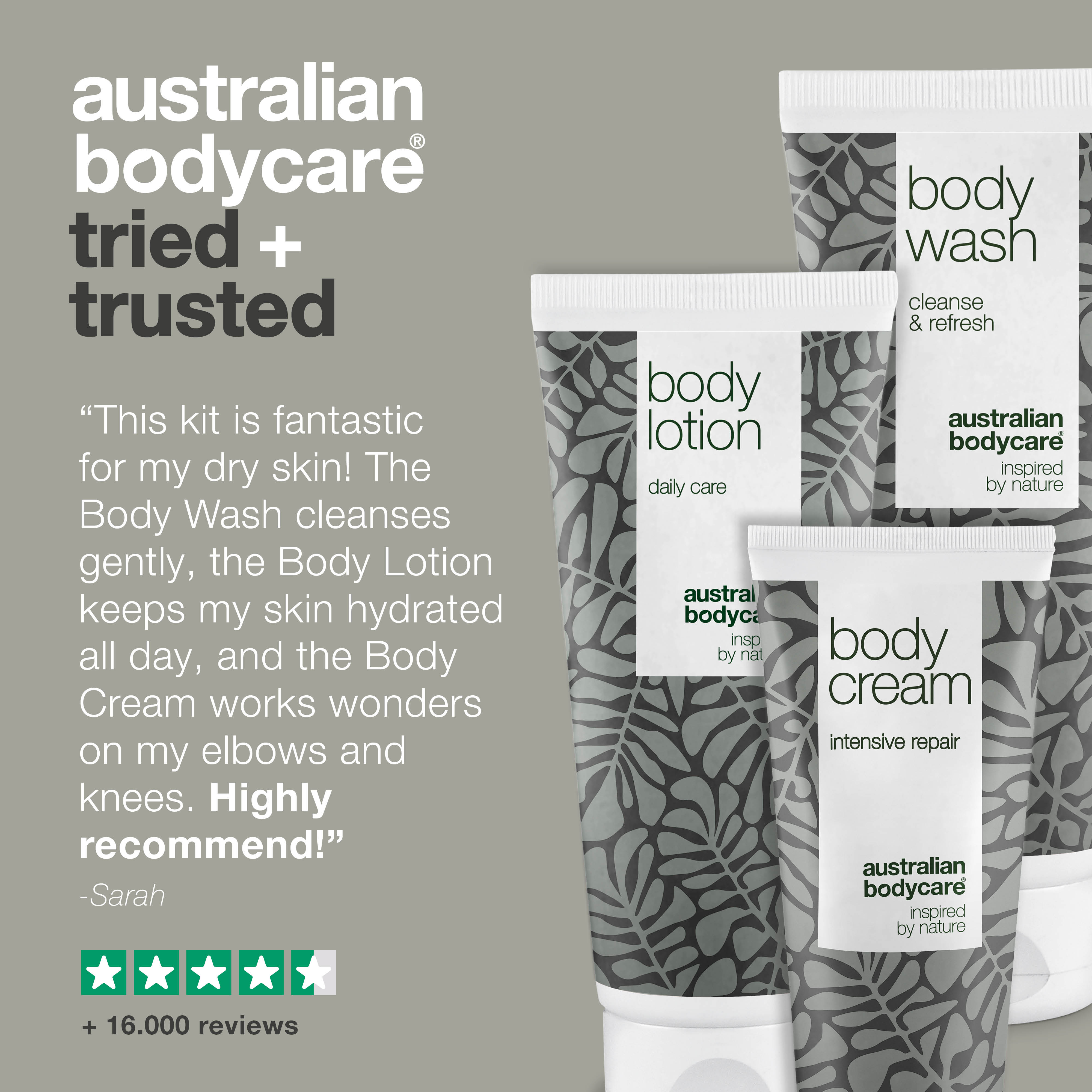 Kuru cilt için vücut bakım seti — Vücutta kuru ve pullanan bölgeler için 3 parçalı bakım rutini; cildi nazikçe temizler, nem bariyerini destekler ve uzun süreli konfor sağlar