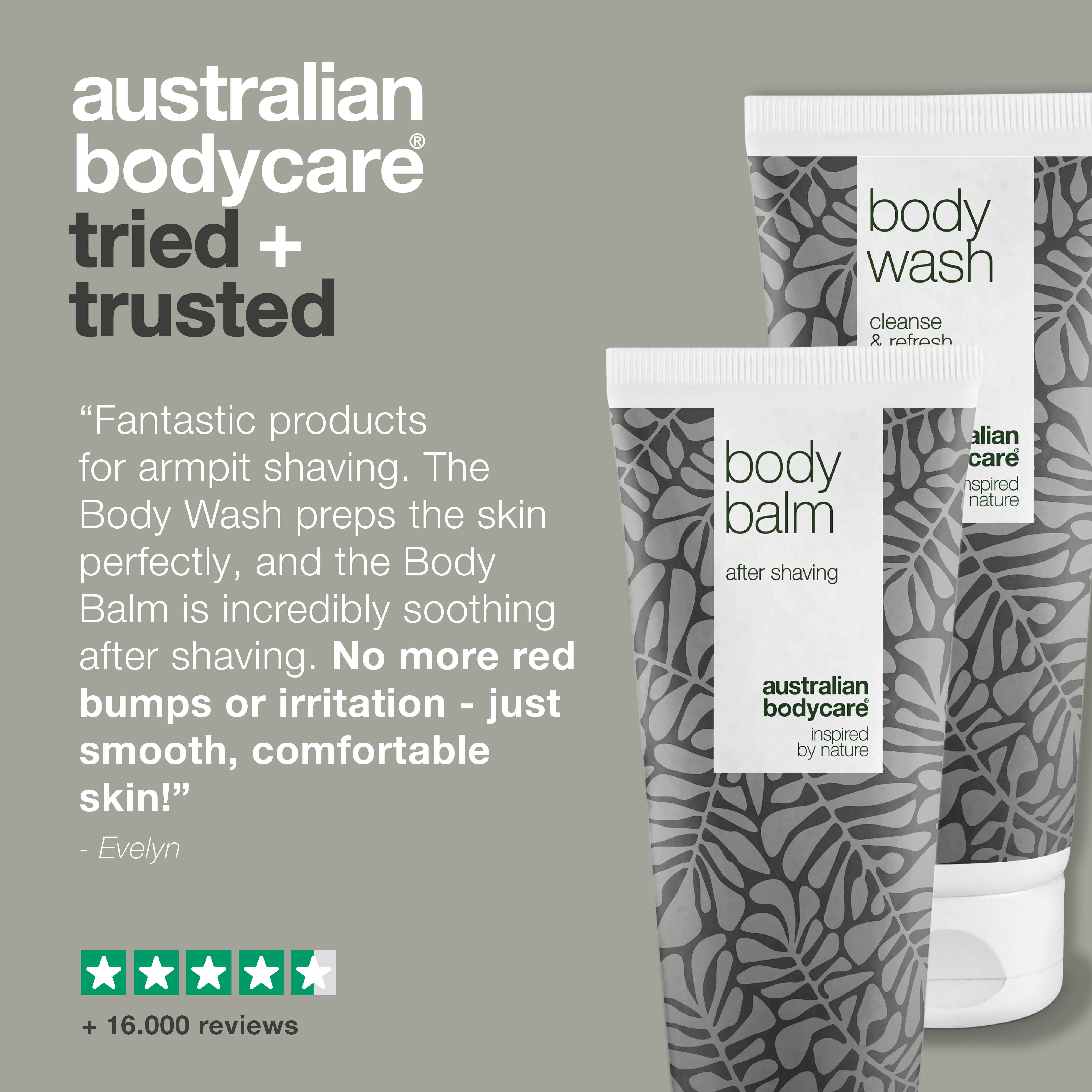 Kol Altı Tıraş Bakım Seti — Koltuk altı tüy alımı sonrası tahriş ve kızarıklığa karşı 2 ürün içeren, hassas ciltlere uygun rahatlatıcı bakım rutini sağlar