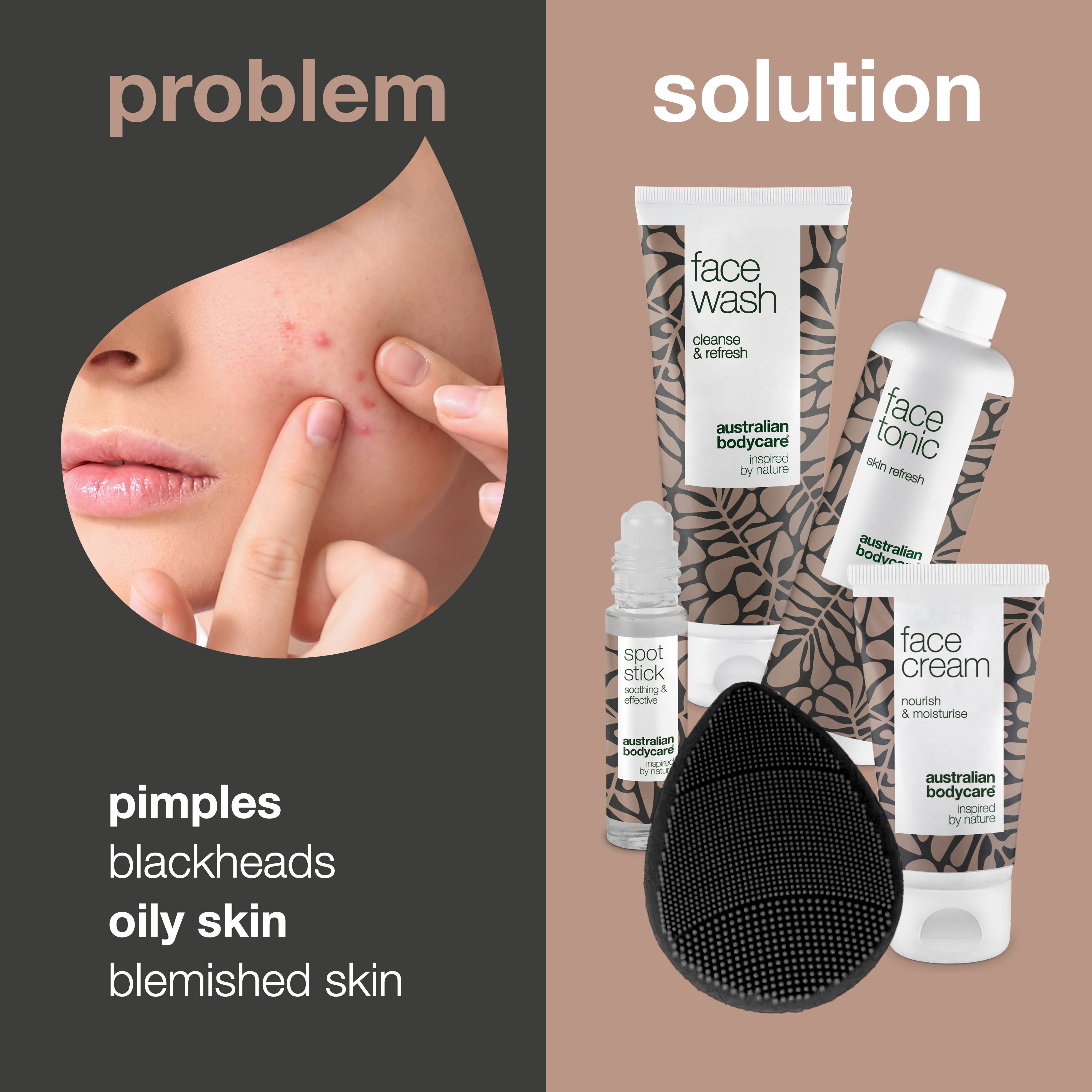 Sivilceli, lekeli ciltler için yüz maskesi ve yüz fırçası seti — Günlük nazik temizlik, gözenekleri arındırmaya ve sivilce görünümünü azaltmaya yardımcı 5’li bakım paketi