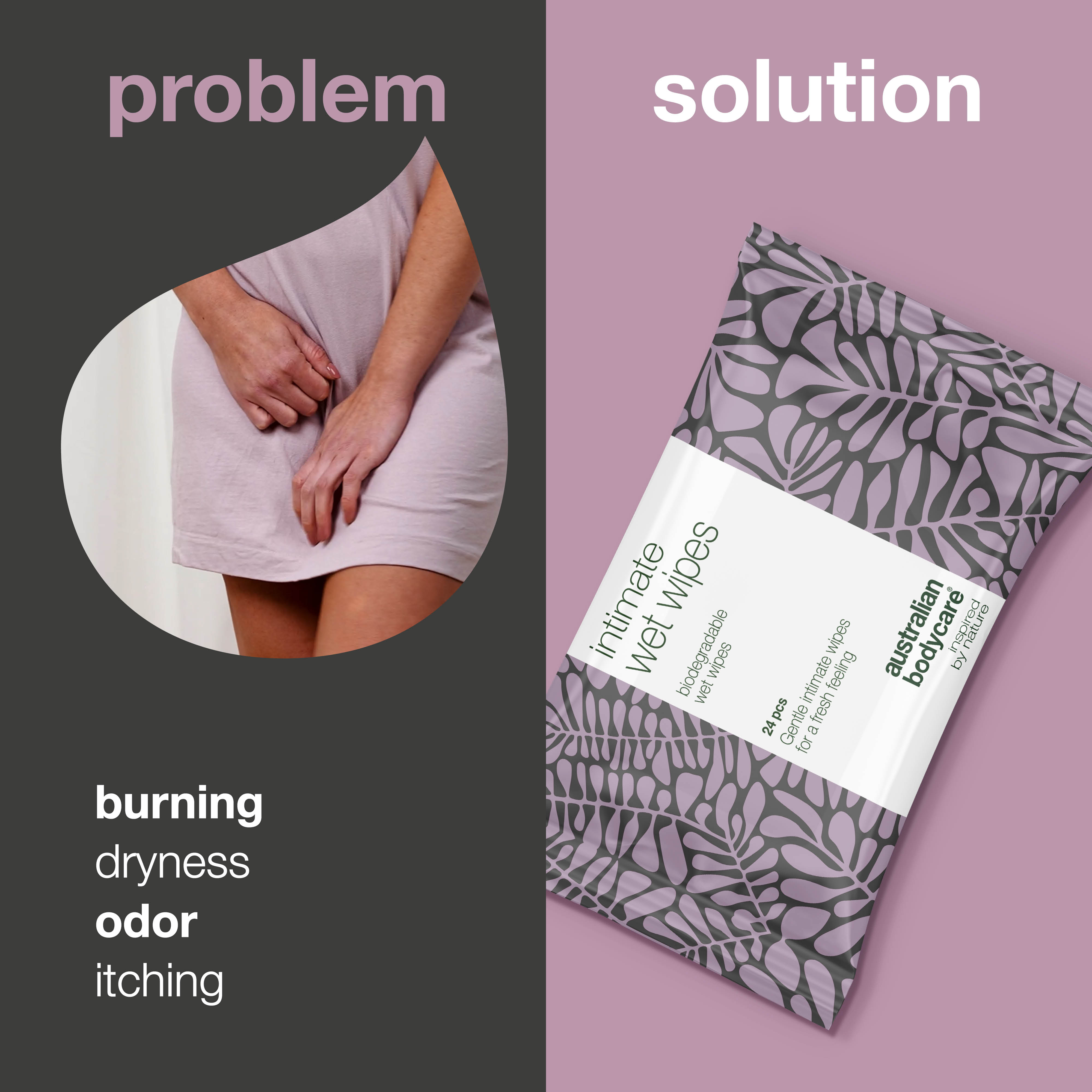 Günlük Hassas Bölge Islak Mendilleri 24'lü — Günlük hassas bölge temizliği için uygundur, istenmeyen koku, kaşıntı ve kuruluk hissini azaltmaya yardımcı olur