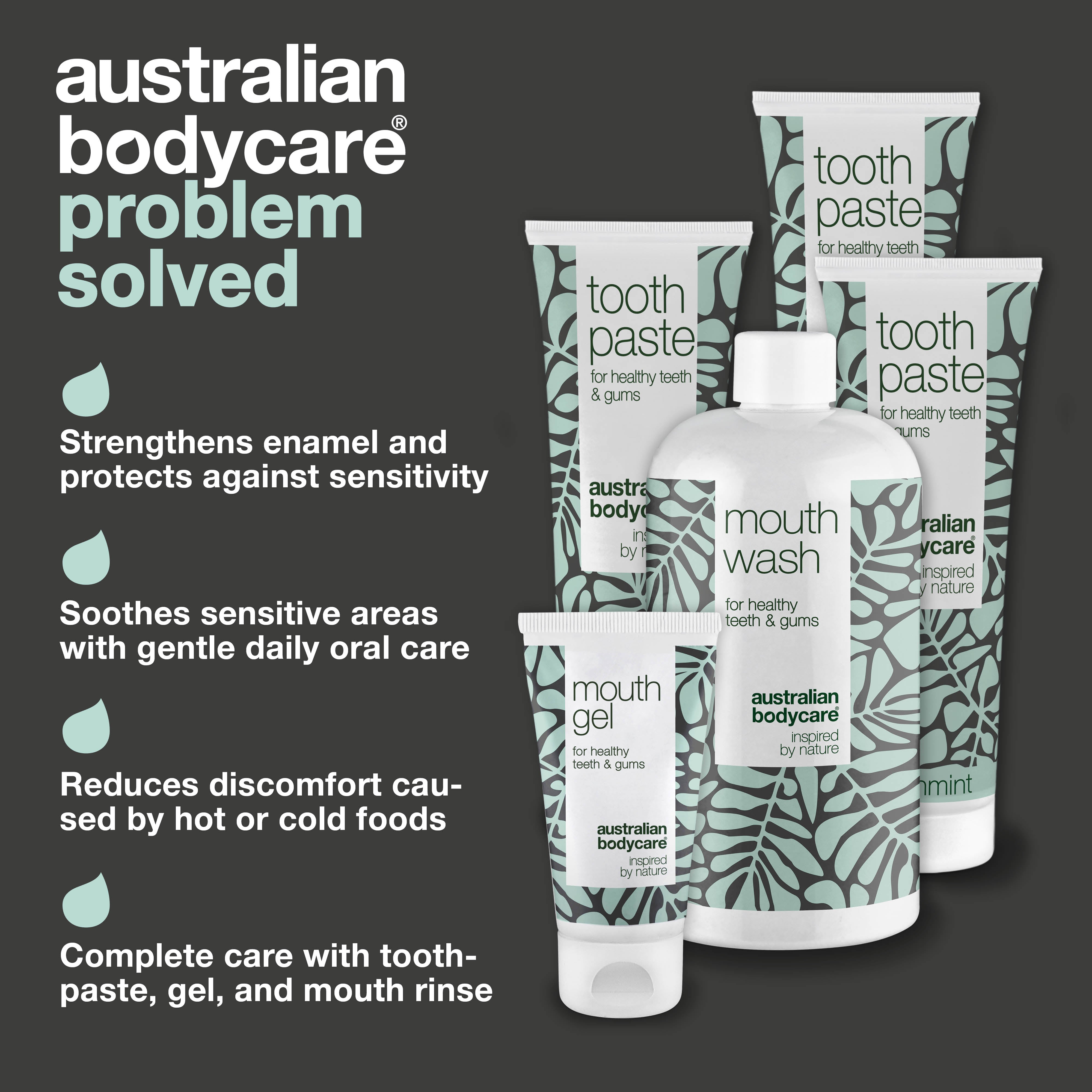 Hassas Diş Bakım Seti – Sıcak ve Soğuk Hassasiyetine Karşı — Hassas dişler için özel bakım sunar, sıcak ve soğuk yiyecek ve içeceklerden kaynaklanan rahatsızlık hissini hafifletmeye yardımcı olur