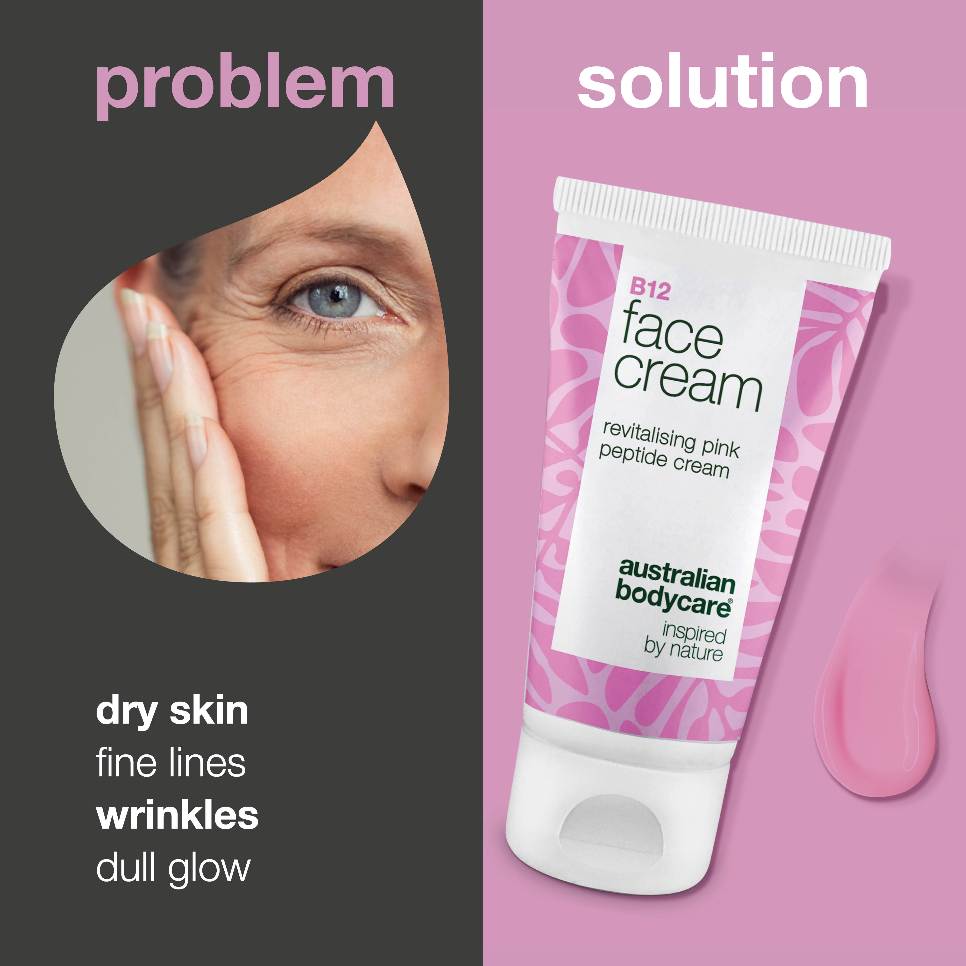 B12 yüz kremi – yenilenmiş nem ve doğal ışıltı — Anti-aging B12 vitaminli krem ince çizgileri azaltmaya, nem dengesini geri kazandırmaya ve cilde doğal bir ışıltı vermeye yardımcı olur