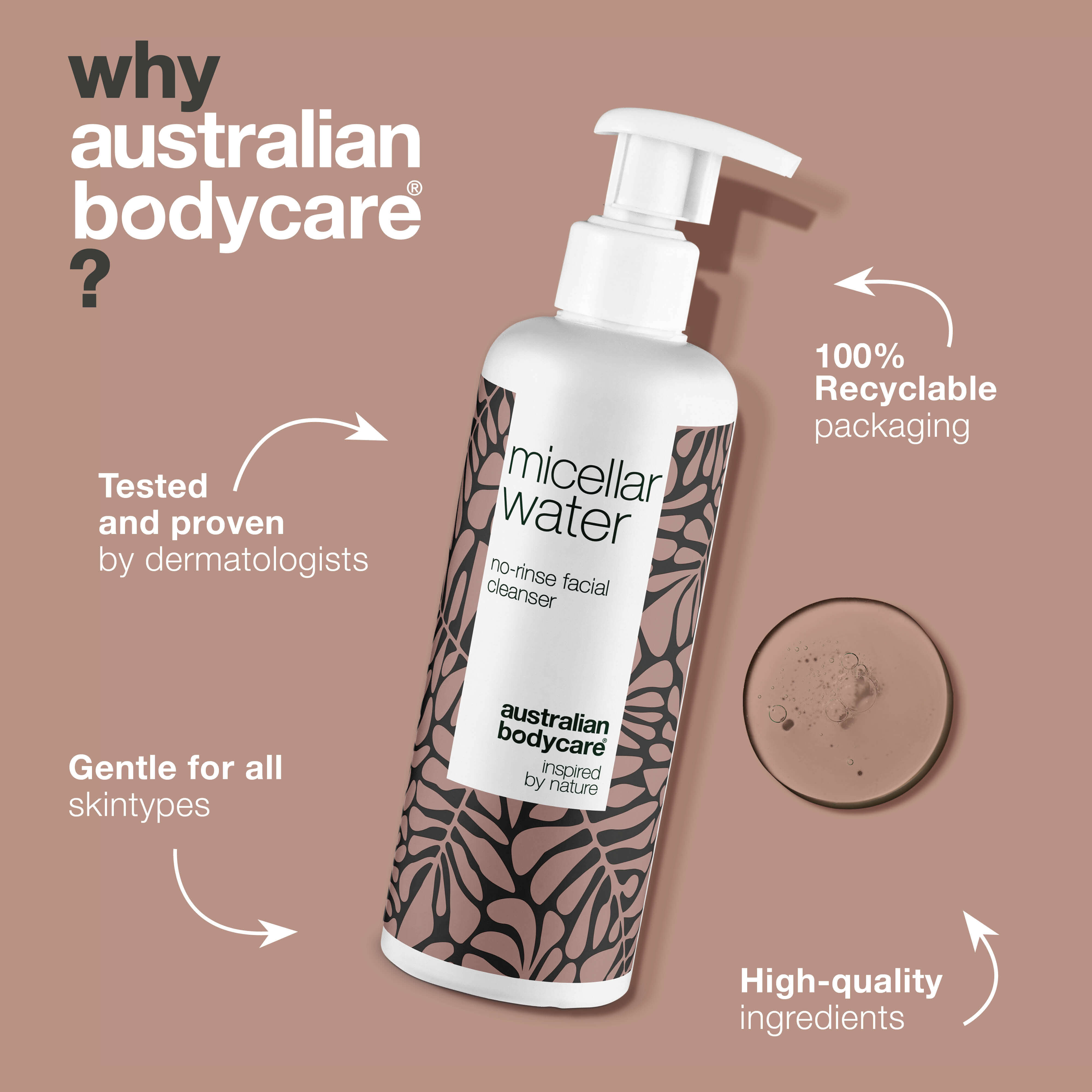 Yağlı ve sivilceye eğilimli ciltler için misel su temizleyici — Makyajı, kiri ve fazla yağı nazikçe arındırır; günlük kullanımda cildi ferah, dengeli ve temiz tutmaya yardımcı olur