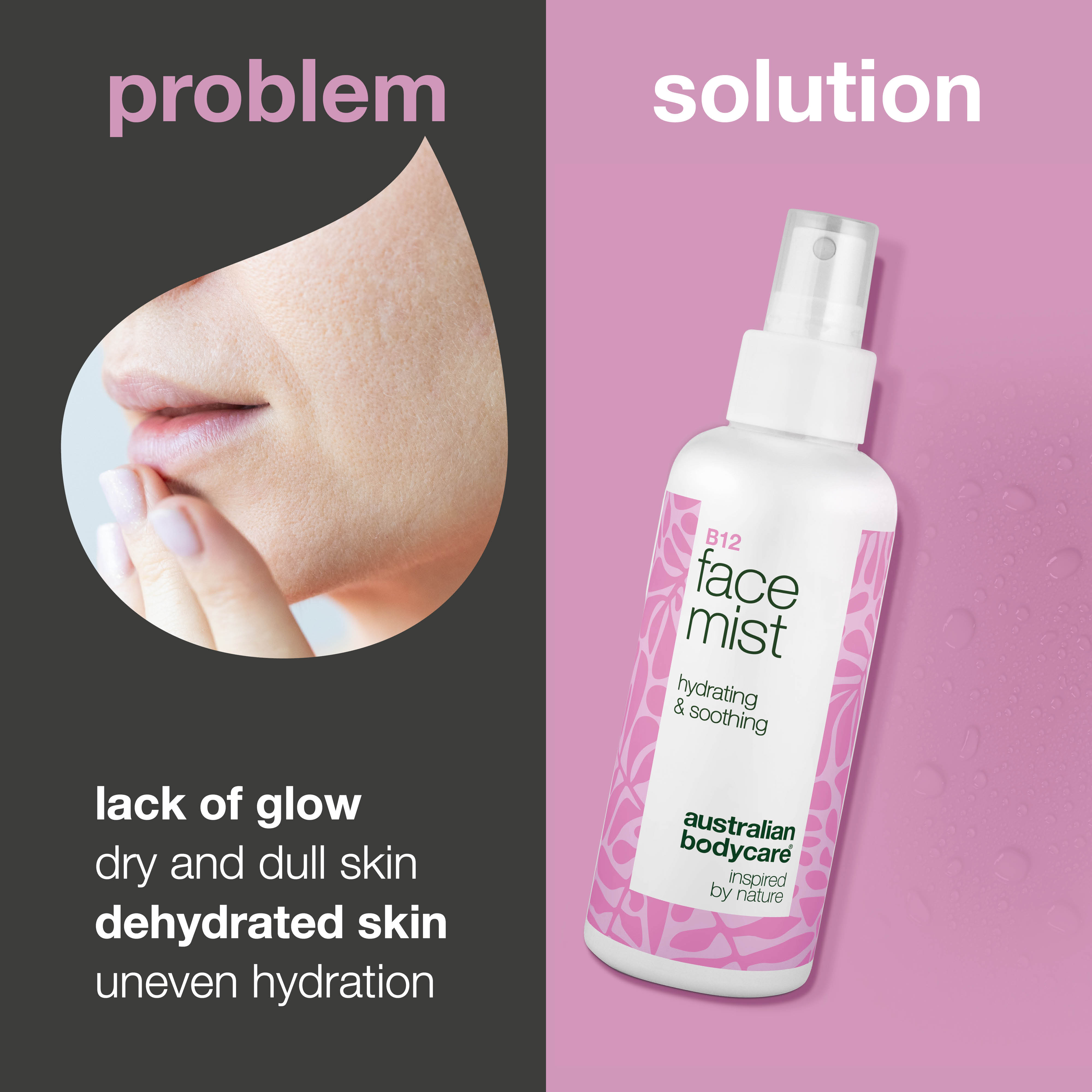 B12 yüz spreyi – taze, ışıltılı cilt için nemlendirici mist — B12 yüz spreyi cildi nemlendirir, ferahlatır; günlük kullanım ve gün içinde hızlı tazelenme için idealdir