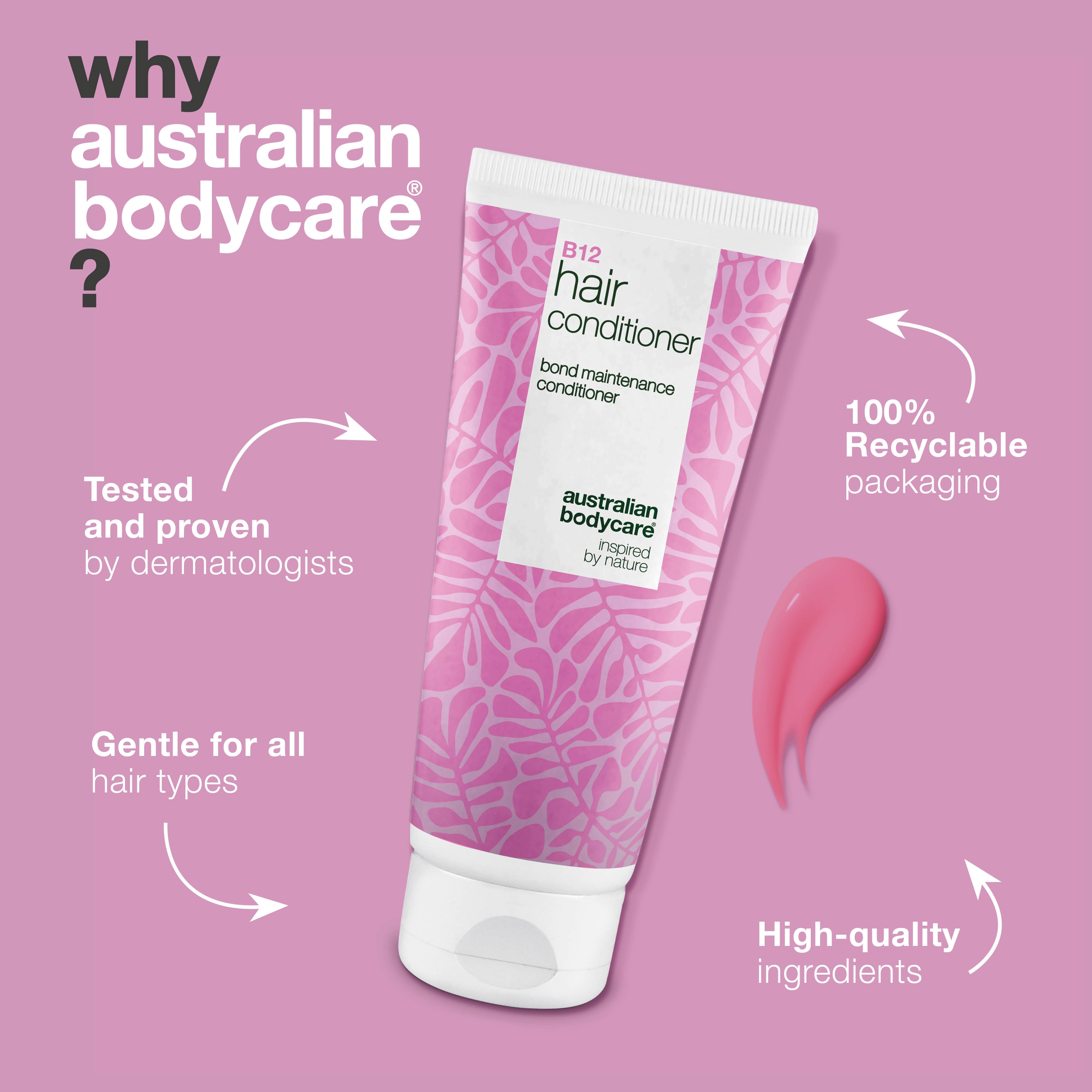 Vitamin B12 saç kremi kuru ve zayıf saçlar için onarıcı bakım — Hasarlı saç tellerini güçlendirmeye, kırılmaları azaltmaya ve saçın daha sağlıklı görünmesine yardımcı olur