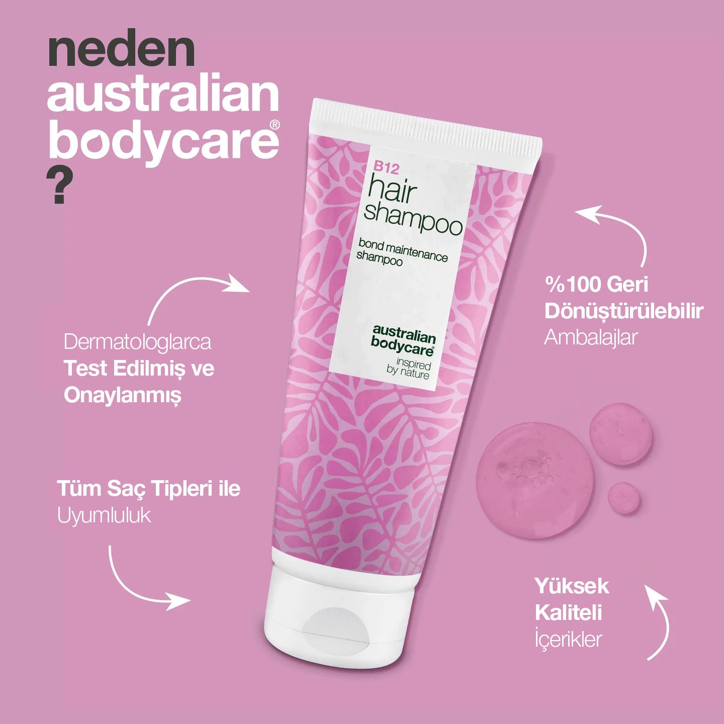 B12 HAIR SHAMPOO - Saç Şampuanı — Kuru ve Yıpranmış Saçlar İçin Güçlendirici & Nem Desteği