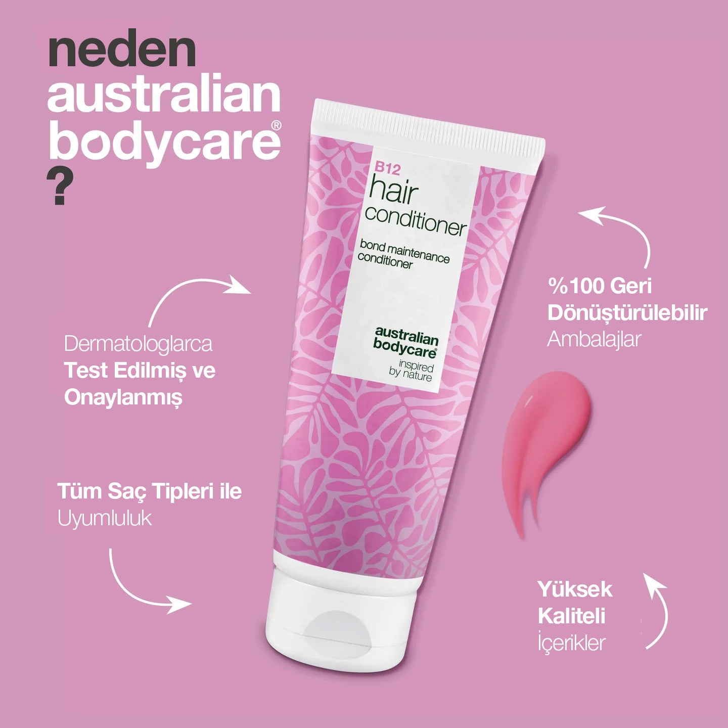 B12 HAIR CONDITIONER - Saç Kremi — Kuru ve Zayıf Saçlar İçin Güçlendirici & Yenileyici Bakım
